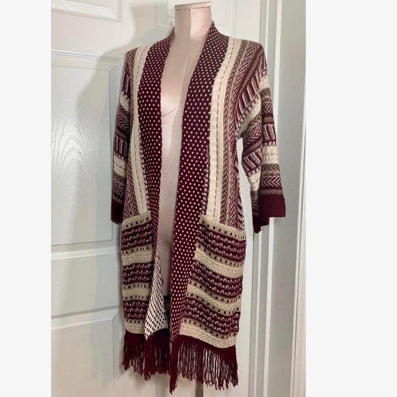 Ella Moon Sweaters - Ella Moon Open Knit Cardigan Boho Chic Kimono Duster